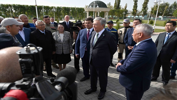 Президент Қасым-Жомарт Тоқаев Нағи Ілиясов ауылына барды