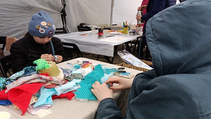 St. Petersburg’da, Birleşik Rusya taraftarları bir aile halk oyunları festivali düzenledi